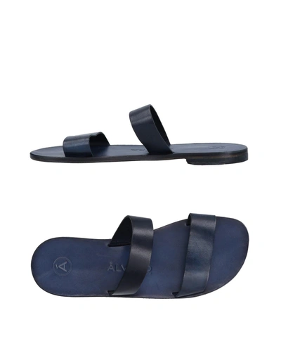 Álvaro González Sandals In Dark Blue