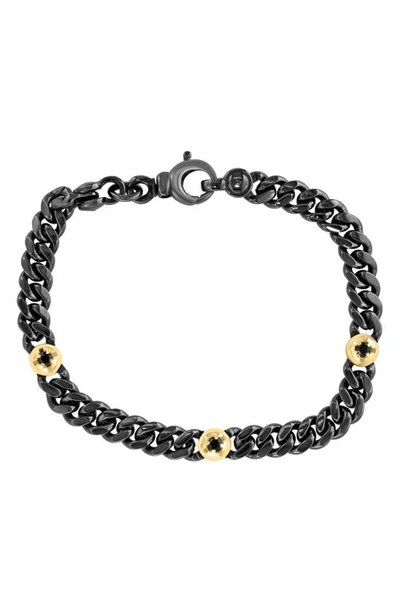 Effy Black Spinel Chain Bracelet In Grey