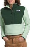 The North Face Denali Water Repellent Crop Jacket In Green