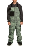 Quiksilver Utility Snow Bib Ski Pants In Laurel Wreath