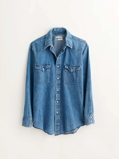 Alex Mill Amvt67 Vintage Chambray Western Shirt Lee