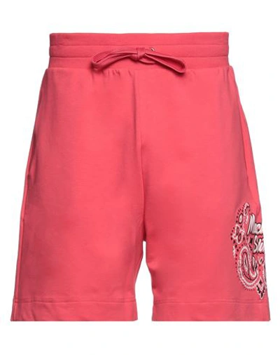 Moschino Swim Man Shorts & Bermuda Shorts Coral Size L Cotton, Elastane In Red