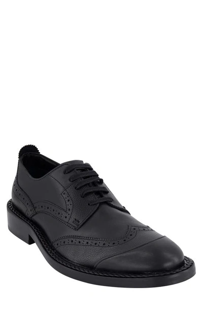 Karl Lagerfeld Cap Toe Wingtip Derby In Black