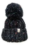Pine + Poppy Babies' Denali Wool Blend Pompom Hat In Galaxy