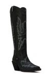 Donald Pliner Kaytee Pointed Toe Western Boot In Black