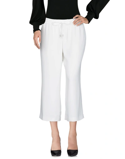 Alice And Olivia Cropped Pants In White