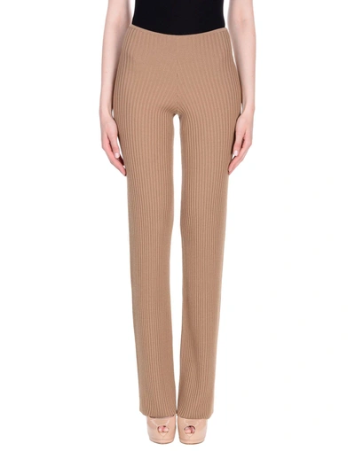 Nervure Casual Pants In Camel