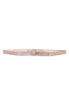 Linea Pelle Ott Rhinestone Sparkle Belt In Gold