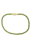 Effy 14k Yellow Gold Peridot Tennis Bracelet In Yellow Gold/ Green