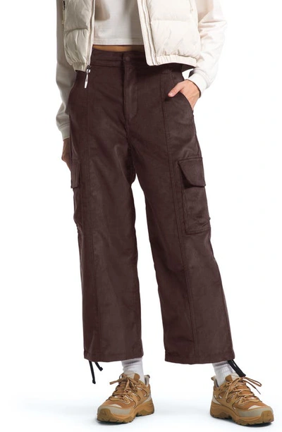 The North Face Utility Corduroy Cargo Pants In Coal Brown