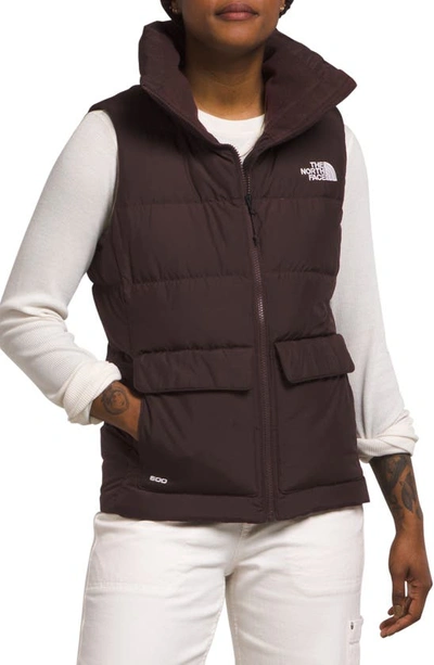 The North Face Gotham Down Puffer Waistcoat In Coal Brown