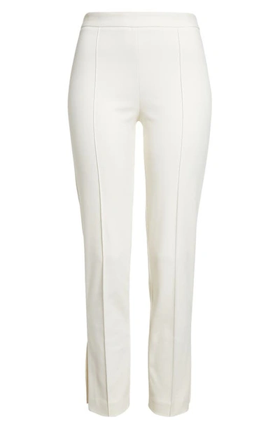 Partow Maurice Side Slit Ankle Pants In Ivory