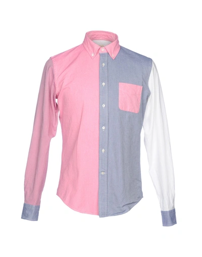 Wooster + Lardini Patterned Shirt In Pink