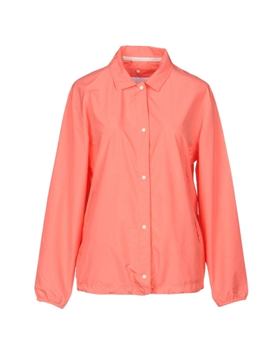 Herschel Supply Co Solid Color Shirts & Blouses In Coral