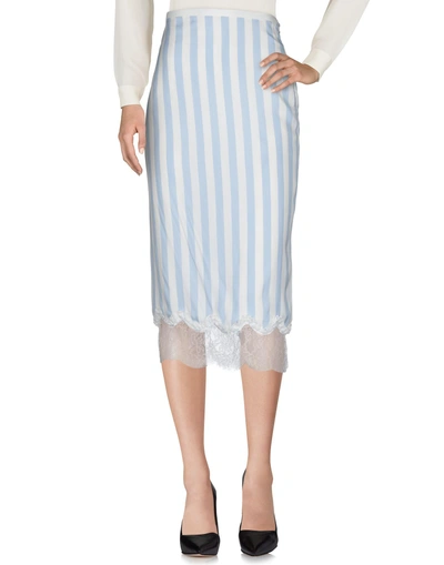 Rochas Midi Skirts In Sky Blue