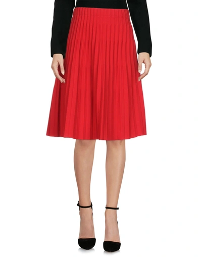 Issey Miyake Knee Length Skirts In Red