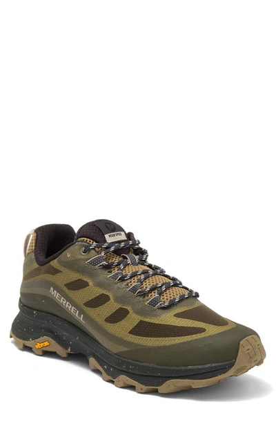 Merrell Moab Speed Hiking Shoe In Olive