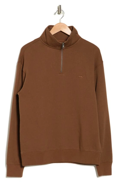 Rodd & Gunn Glen Eden Quarter-zip Pullover Sweatshirt In Caramel