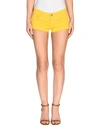 Dondup Denim Shorts In Yellow