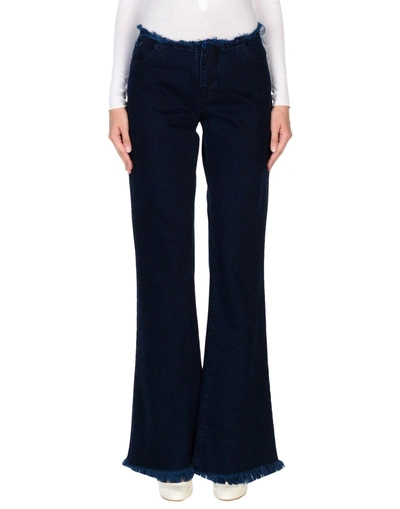 Marques' Almeida Denim Pants In Blue