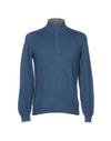 Gran Sasso Turtlenecks In Slate Blue