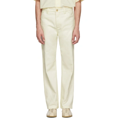 Acne Studios Workwear Trousers Ivory White