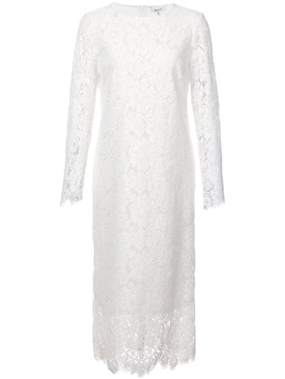 Ganni Jerome Lace Dress In White