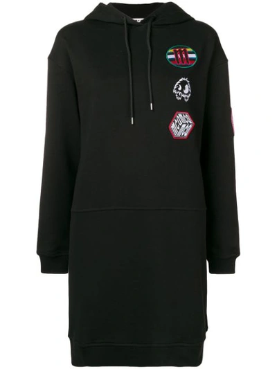 Mcq By Alexander Mcqueen Mcq Alexander Mcqueen Appliqué Hoodie Dress - Black