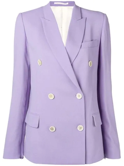 Golden Goose Misam Virgin Wool Crêpe Jacket In Purple