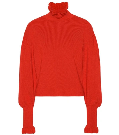 Philosophy Di Lorenzo Serafini Wool Turtleneck Sweater In Red