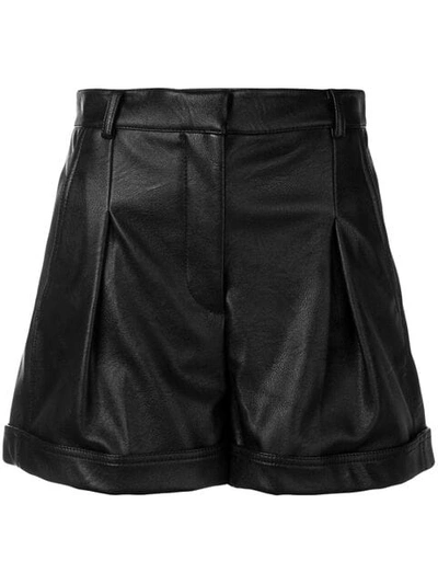 Stella Mccartney Danielle Faux Leather Shorts In Black