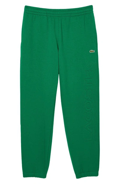 Lacoste Logo Embossed Sweatpants In Roquette