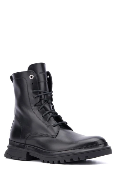 Aquatalia Edmundo Water Repellent Combat Boot In Black