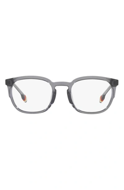 Burberry Samuel 53mm Square Optical Glasses In Grey