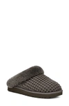 Ugg Clugette Knit Scuff Slipper In Charcoal