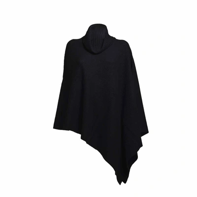ポンチョ・ケープ 360 Cashmere Maude Poncho In Wool And Cashmere Blend - 4Grey 360cashmere 360 Cashmere Maude Poncho In Wool And Cashmere