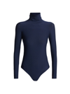 Commando Butter Turtleneck Full Coverage Bodysuit In Navy