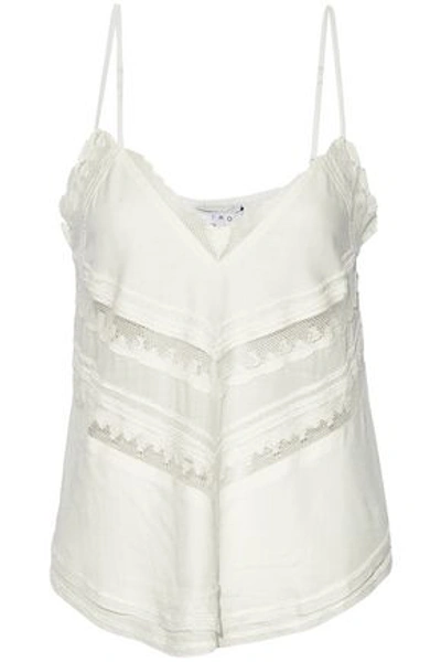 Iro Cloriane Lace-trimmed Voile Camisole In White