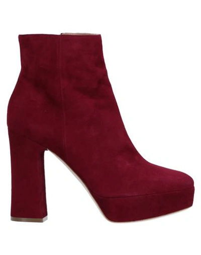 Lerre Ankle Boot In Maroon