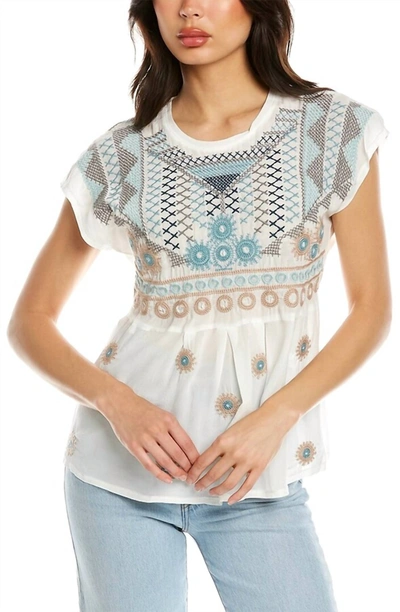 Johnny Was Perlette Blouse In Nat In Multi
