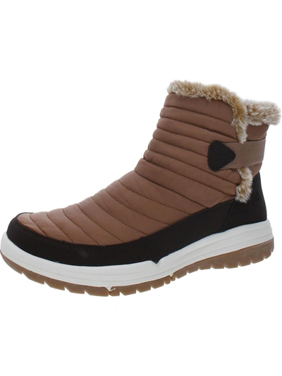 Ryka Aubonne Gore Womens Quilted Ankle Winter & Snow Boots In Brown