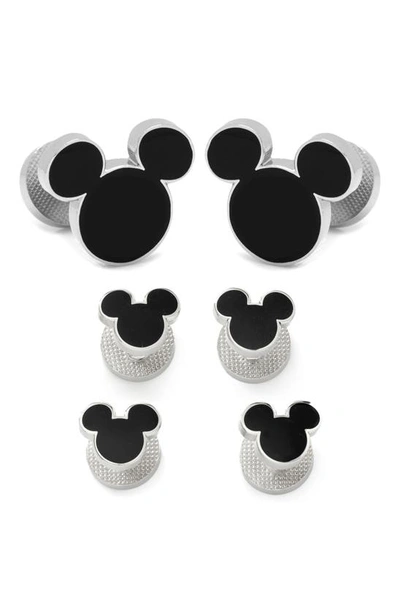 Cufflinks, Inc . X Disney® Mickey Mouse Cuff Link & Stud Set In Black