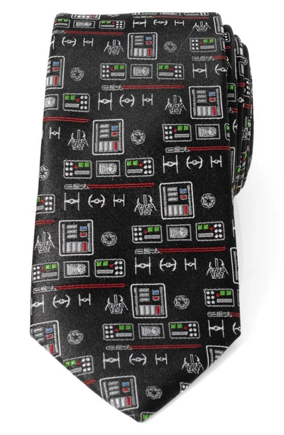 Cufflinks, Inc . Star Wars™ Darth Vader Chest Plate Silk Tie In Black
