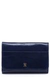 Hobo Jill Leather Trifold Wallet In Blue