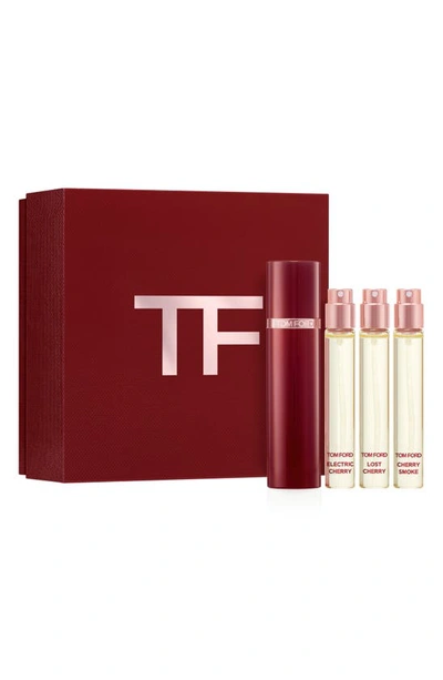 Tom Ford Private Blend Cherries Fragrance Travel Set & Atomizer Usd $ 238 Value