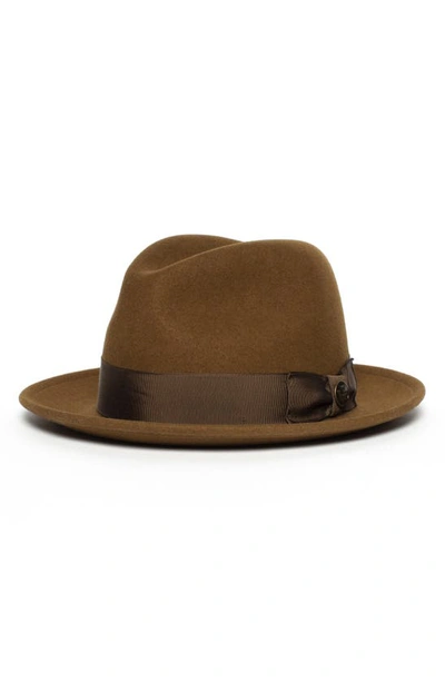 Goorin Bros Dean The Butcher Wool Felt Fedora In Whiskey