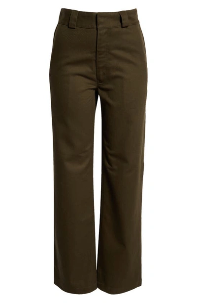 K.ngsley So Hard Cotton Pants In Dark Olive