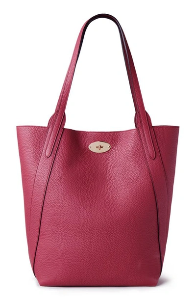 Mulberry Bayswater Heavy Grain Leather North/south Tote In Pink