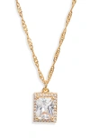 Vidakush The Vixen Pendant Necklace In Clear