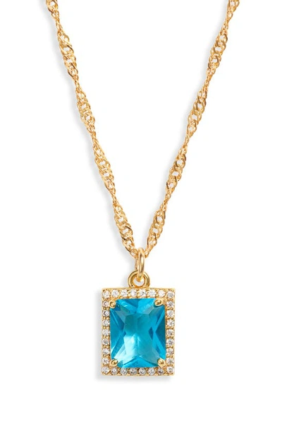 Vidakush The Vixen Pendant Necklace In Light Blue